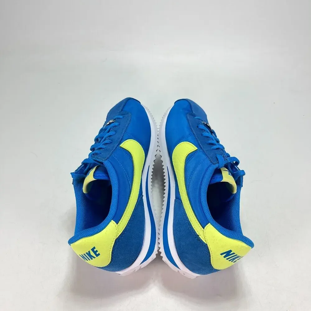 Nike Cortez BG Photo Blue Light Lemon Twist Sneakers IB7748-406 Youth Size 7Y
